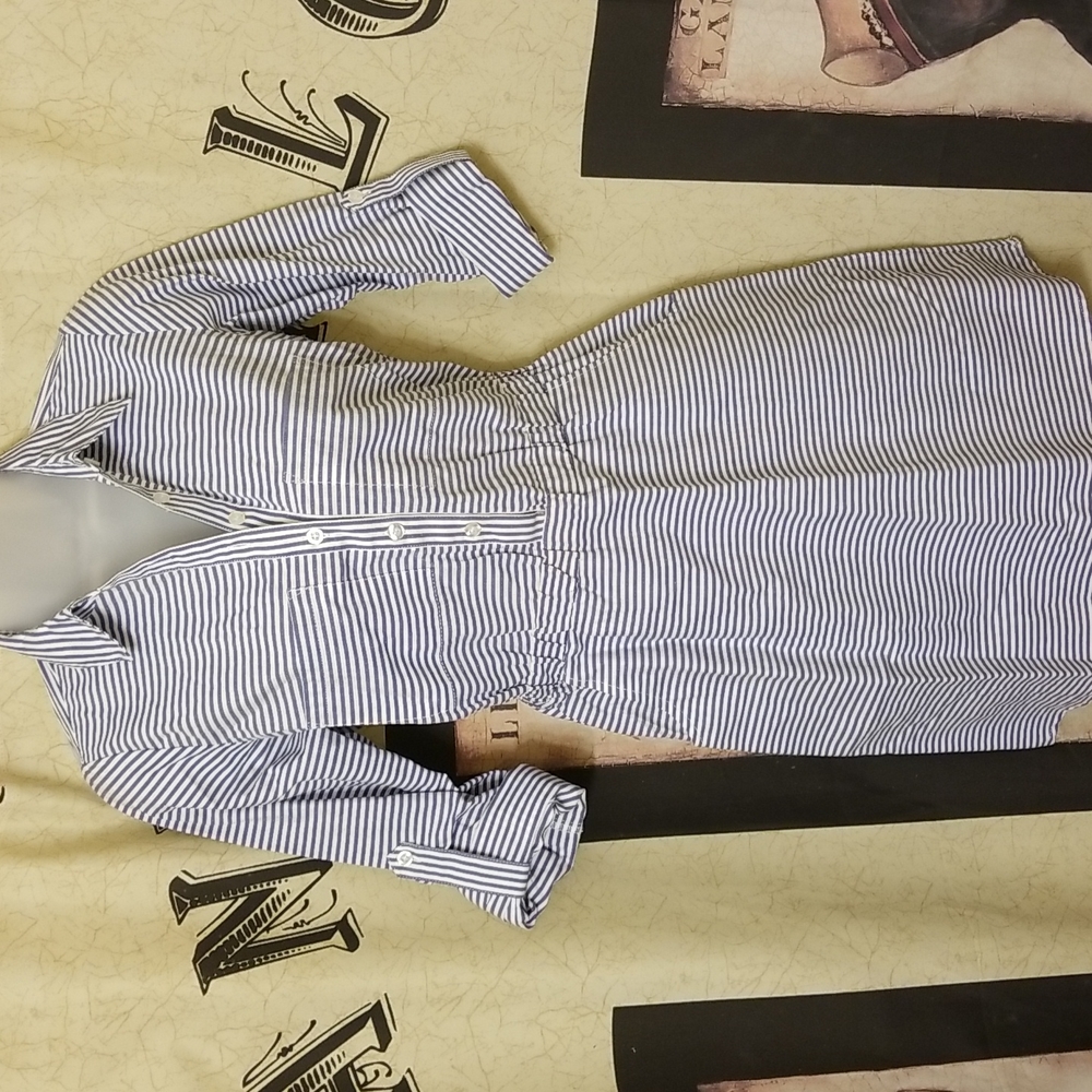 Love  fire striped shirt dress